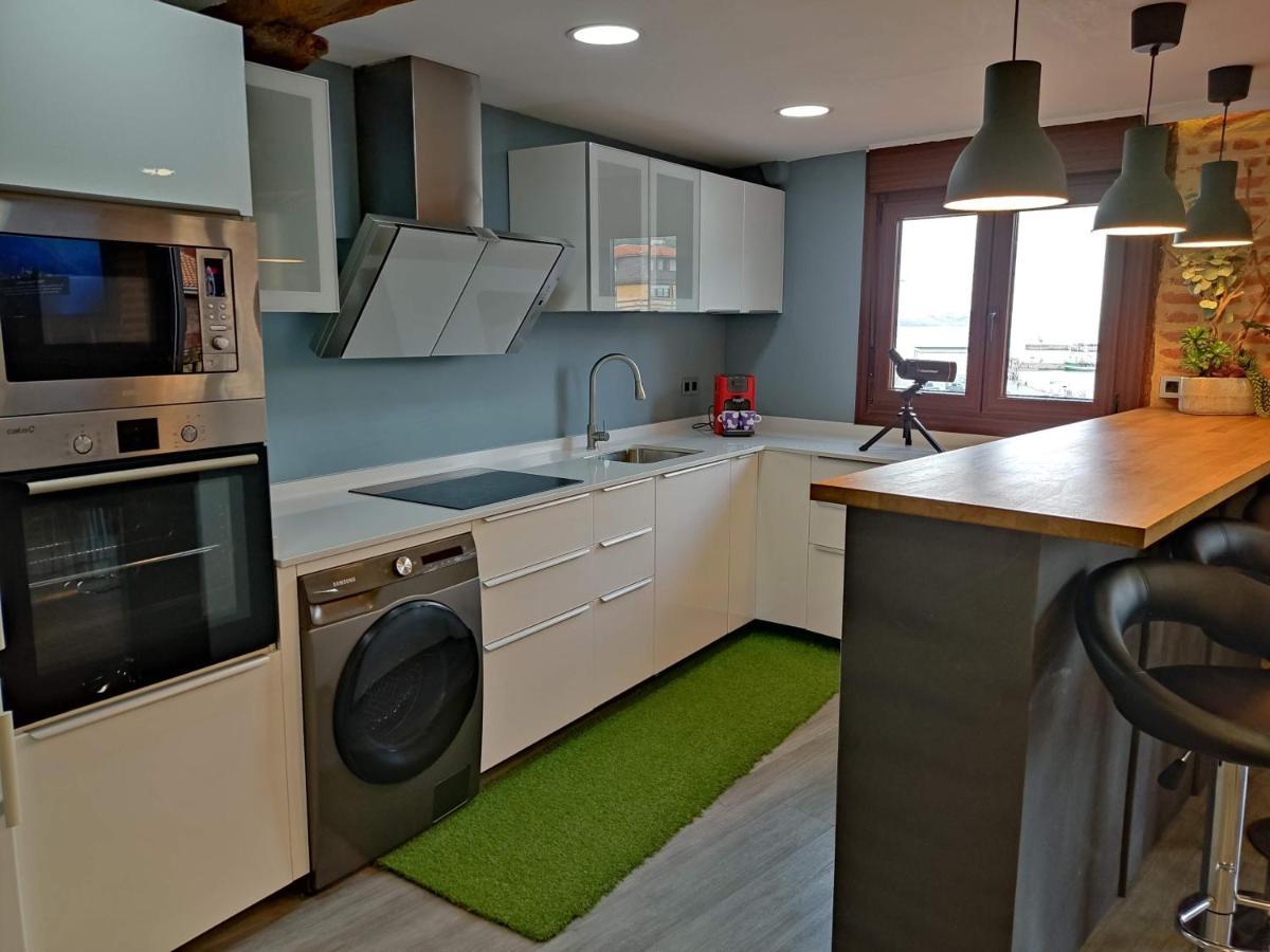 Precioso Loft En Bermeo Con Vistas Al Mar Apartment Bagian luar foto